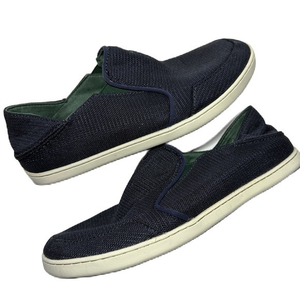 Olukai Nohea Mesh Navy Blue Green Slip‎ On Shoe Men’s Size 10